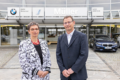 Geschäftsführung von Automobile Müller, Elke Müller und Frank Müller