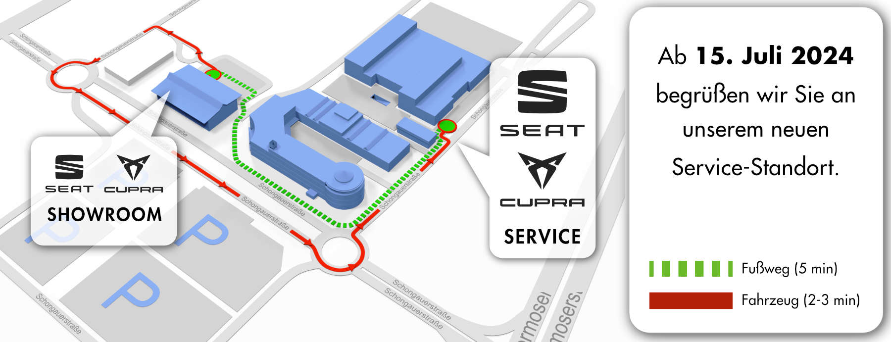 Neuer SEAT und CUPRA Service-Standort
