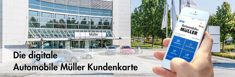 Die digitale Kundenkarte von Automobile Müller